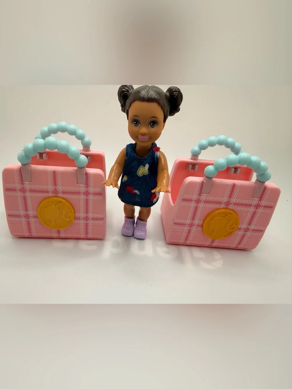 Barbie art teacher toddler doll with dress & bags
